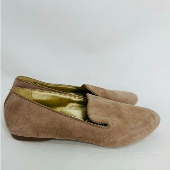 Birdies Starling Flats Latte Suede Loafers Quilted Slip On Shoes Size 8.5 - Picture 6 of 8